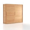 Kleiderschrank Kurami Mit Schiebetüren, Holz, Buche