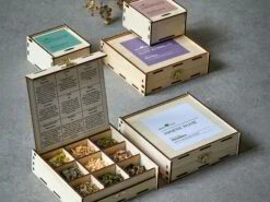 Holzkistchen "Gute Wünsche" Mit 4 Räuchermischungen, 280 Ml -Grüne Erde 9461 49404 48919 48920 raeucherstoffe emo