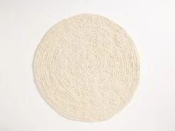 Wollteppich Maglia, Naturweiß Ungefärbt, Ø 140 Cm 11 Wollteppich Maglia, Naturweiß Ungefärbt, Ø 140 Cm -Grüne Erde maglia naturweiss ungefaerbt 03