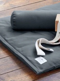 Yoga-Gurt Mit Schlaufen, 100 % Baumwolle, Baumwolle KbA -Grüne Erde nackenrolle meditatiosnmatte yogagurt yogablock emo retusche