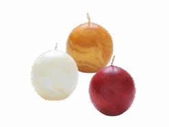 Kugelkerze Aus Bienenwachs, Rot, ø 8 Cm, 1 Stk. 7 Kugelkerze Aus Bienenwachs, Rot, ø 8 Cm, 1 Stk. -Grüne Erde pvg1786 stumpenkerze kugel