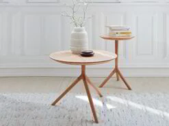 Beistelltisch Rund Tornio, Ø 35 Cm, Buche -Grüne Erde pvg9820 beistelltisch tornio emo