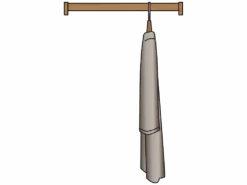 Innenleben Kurido/Hiraki, Kleiderstange Für Kurido Inkl. 2 Stk. Halterungen, 4 Stk. Fachträger,, B = 32 Cm, Buche -Grüne Erde schrank kleiderstange