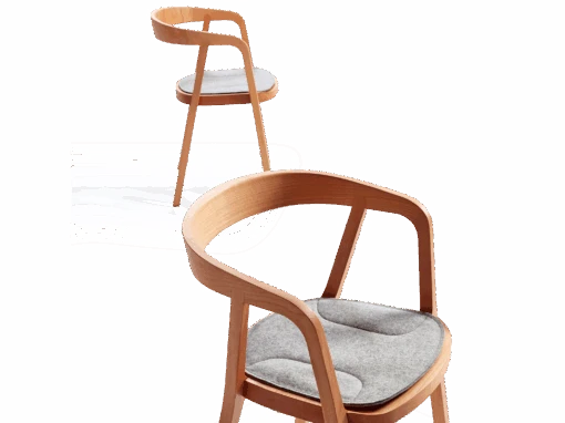 Asensio Stuhlauflage, Inkl. Gitterstoppmatte, 100% SSW - Filz Kiesel -Grüne Erde stuhlauflage asensio grau bild mit armlehne